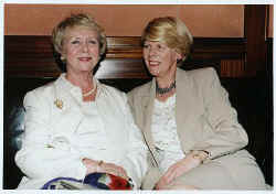 Former President of Iceland Vigd�s Finnbogad�ttir and The Ambassador of Iceland in France and Italy S�gr��ur �. Sn�varr.