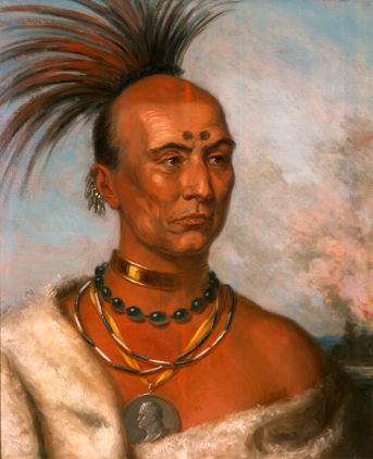 'Black Hawk' 
by Charles Bird King, circa 1833.