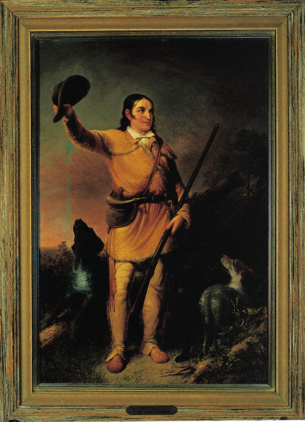 David Crockett, painted by John Gadsby Chapman, 1834.
(Credit: University of Texas at Austin.)