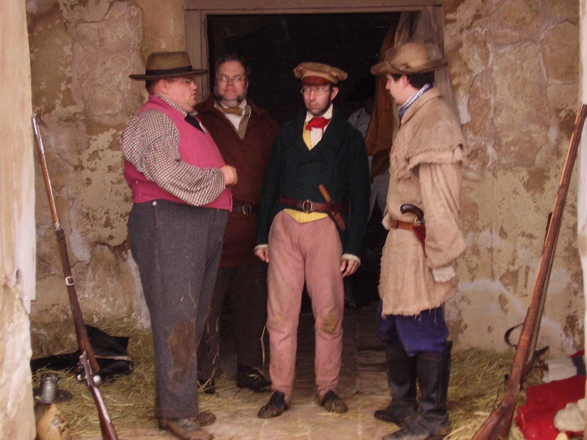 'Citizen-Soldiers'--- Recruiting a new man!
Dripping Springs, Texas, February, 2005.
(Credit: Robert A. Braun.)