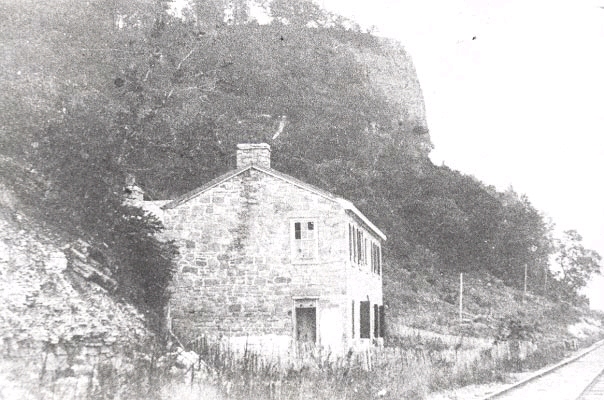 Another view of Sinipee's Stone House Hotel, circa 1880. (Credit:Plumbe Archives; Krainik Collection.)