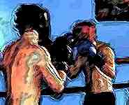 Sparring at the Club.  Copyright (c) 1999.  All rights reserved.