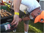 Cook trying to blow grill up