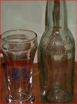 Old Dutch pilsner glass and Krantz embossed green bottle