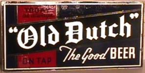 Old Dutch on tap light