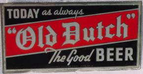 Old Dutch Mirror & Glass Beer Sign