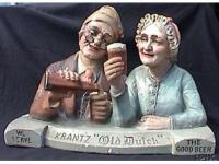 Krantz Old Dutch Beer Backbar Statue - Chalk
