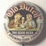 Krantz Old Dutch Beer Pinback Button