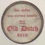 Old Dutch Beer - Workers Silver Dollar 50th Anniversary
