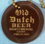 Krantz Old Dutch Beer poker chip keychain