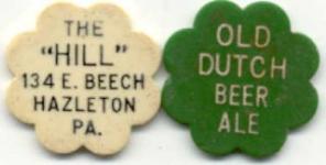 Eagle Brewing Bar Chips from The ''Hill'' Hazleton, Pa.