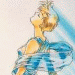 Haruka showing her feminine aspect in a dreamy formal.