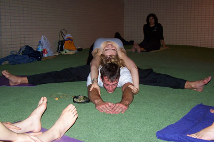 Ana and Andrew in a partner pose