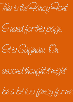 Fancy Font Saginaw