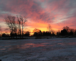 Winter Sunrise on the River