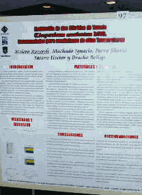 Poster de trabajos de investigaci�n presentados en la reunion interamericana de horticultura.