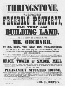 Sale of Thringstone Mill, 1877