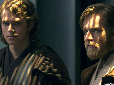 Anakin Skywalker and Obi Wan Kenobi at the Fan Fiction Universe Webring