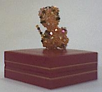 Tiger in crystal beads sculpture.