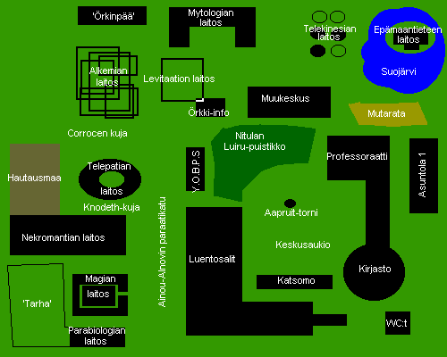 Yliopistoalueen kartta