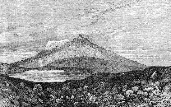 View of Kilimanjaro Across Lake Chala.