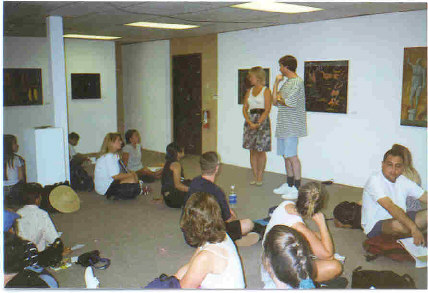 Classes at Youri's exhibit