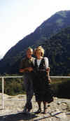 Valerij Demidov and Marsha Wallace in the mountains of Sochi