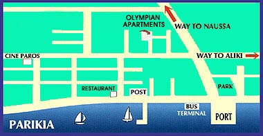 Map of Olympian Apartments