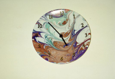 marbled clock