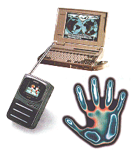 Thermograph,Laptop and TV