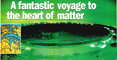 Tevatron and Particle spray