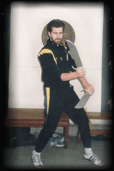 Sifu Peterson with the 8-slash knives