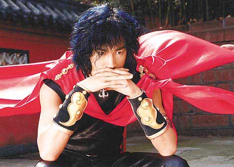 Bu Jing Yun, in his famous brooding position (tv series)