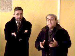 Miquel Aub&agrave;, alcalde de Gandesa, i Jordi Escoda, president d'OC Baix Camp