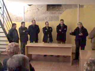 Jordi Escoda i els regidors de l'Ajuntament de Gandesa