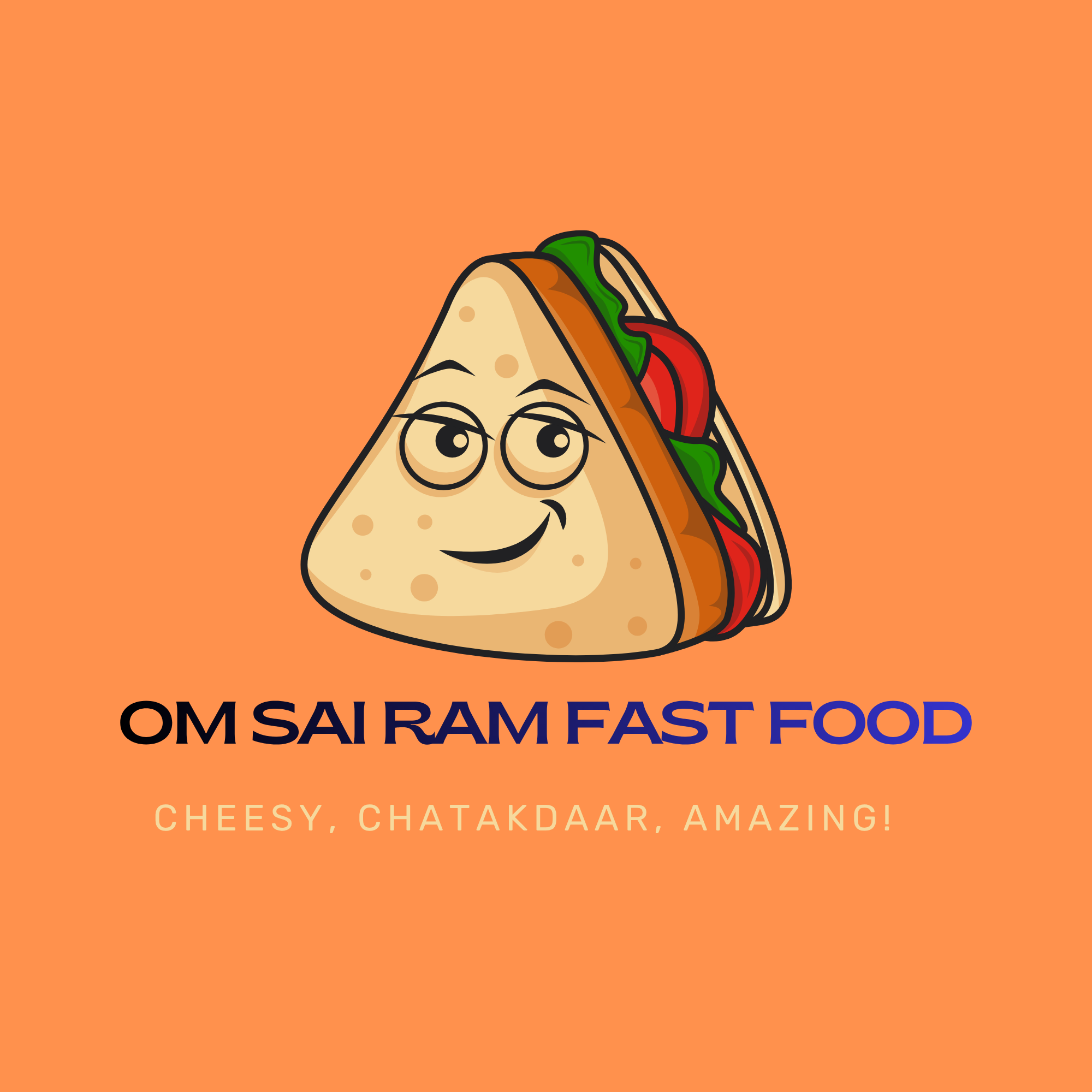 Om Sai Ram Fast Food Logo
