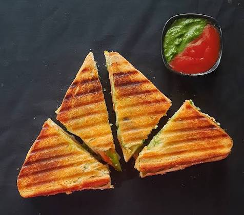 Veg Masala Grilled Sandwich