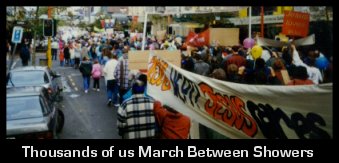The March, which was rained on.