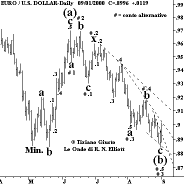 Indice Euro vs. USD - The Elliott Wave Principle