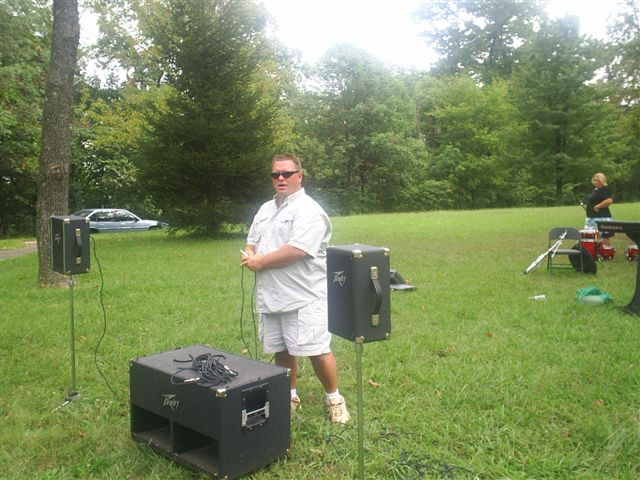 Dave can setup sound ANYWHERE, even at the park!