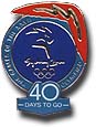 40 Days to Go Pin