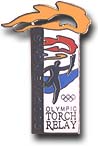 Logo Element - Flame, Torch Relay pin