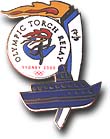 Torch Transport Cartoon - Ferry pin