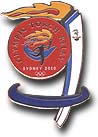 Torch Transport Cartoon - Canoe pin