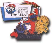 Mascots Trio Retail Torch Relay pin