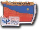 The Red Center Torch Relay pin