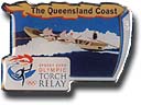 The Queensland Coast Torch Relay pin