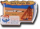 The Gold Fields WA Torch Relay pin