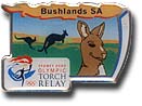 The Bushlands SA Torch Relay pin