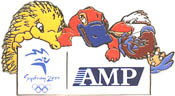 AMP Mascots Sponsor Pin